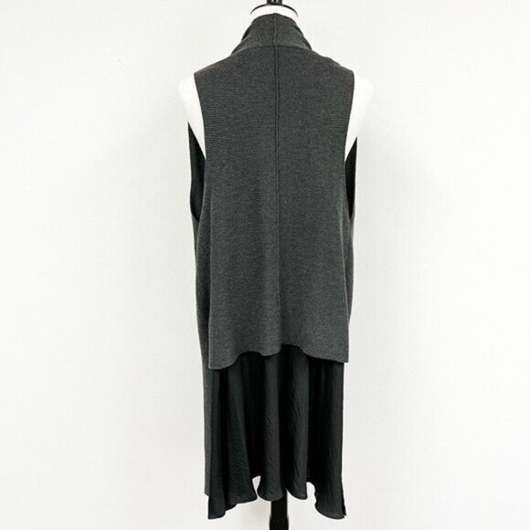 COLOUR 5 POWER sleeves long lines wool blend Sweater cardigan Lagenlook Sz F - Picture 4 of 11